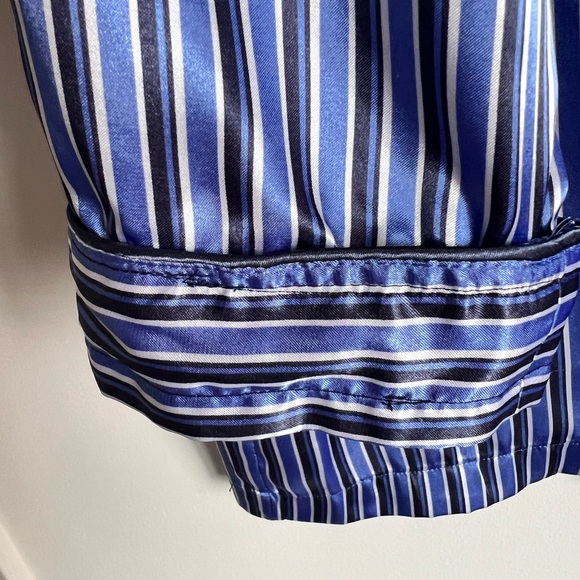 Roundtree & Yorke Stripe Blue and White Mens Pjs - Size Medium - Picture 9 of 13